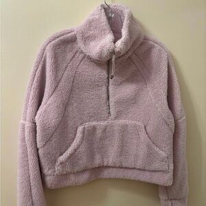 Lululemon cropped scuba half zip - Purple/light pink scuba size S/M